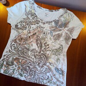 STYLE & CO EMBELLISHED TOP